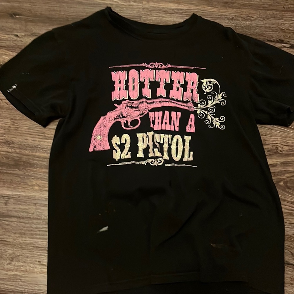 Black graphic tee